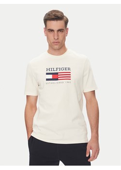Tommy Hilfiger T-Shirt American Monotype MW0MW39843 Écru Regular Fit ze sklepu MODIVO w kategorii T-shirty męskie - zdjęcie 183706465