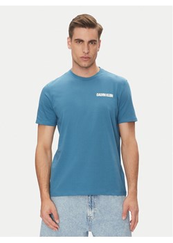Calvin Klein Jeans T-Shirt LV04RC846G Niebieski Regular Fit ze sklepu MODIVO w kategorii T-shirty męskie - zdjęcie 183706487