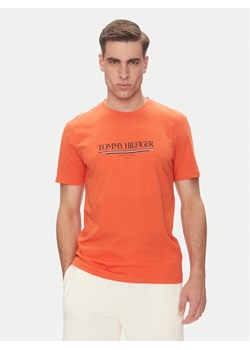 Tommy Hilfiger T-Shirt Brand Love MW0MW40324 Pomarańczowy Regular Fit ze sklepu MODIVO w kategorii T-shirty męskie - zdjęcie 183706579