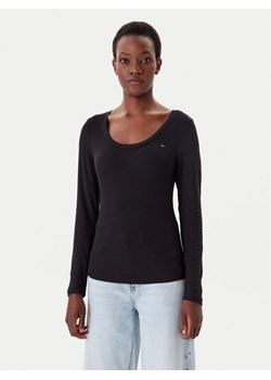 Tommy Jeans Bluzka DW0DW20921 Czarny Regular Fit ze sklepu MODIVO w kategorii Bluzki damskie - zdjęcie 183706599