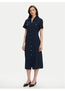 Tommy Hilfiger Sukienka koszulowa WW0WW45802 Granatowy Regular Fit ze sklepu MODIVO w kategorii Sukienki - zdjęcie 183706606