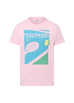 Nils Sundström Koszulka męska Mężczyźni Bawełna różowy nadruk ze sklepu vangraaf w kategorii T-shirty męskie - zdjęcie 183709406