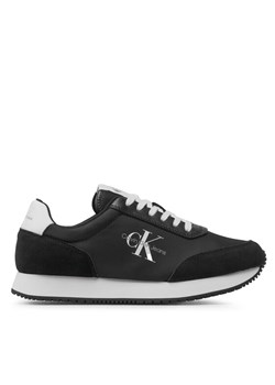 Sneakersy Calvin Klein Jeans Retro Runner Su/Ny Mono YM0YM00683 Czarny ze sklepu eobuwie.pl w kategorii Buty sportowe męskie - zdjęcie 183709928