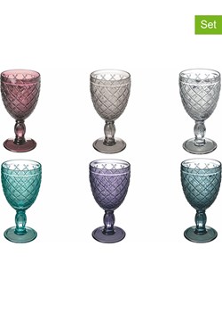 Villa d´Este Kieliszki (6 szt.) &quot;Nuovo Rombi&quot; w różnych kolorach do wina - 280 ml ze sklepu Limango Polska w kategorii Naczynia - zdjęcie 183722537
