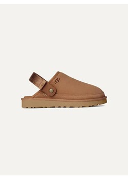 UGG Skórzane kapcie &quot;Goldencoast II&quot; w kolorze jasnobrązowym ze sklepu Limango Polska w kategorii Kapcie męskie - zdjęcie 183722765