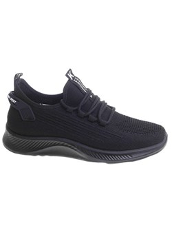 Wsuwane męskie obuwie sportowe Czarne /G6-2 17758 GF285/ ze sklepu Pantofelek24.pl w kategorii Buty sportowe męskie - zdjęcie 183723337