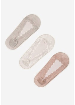 Wielokolorowe Koronkowe Skarpety Typu Balerinki 3-Pack Tilisea ze sklepu renee.pl w kategorii Skarpetki damskie - zdjęcie 183723636