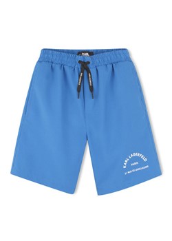 Karl Lagerfeld Kids Szorty kąpielowe Z30411 S Niebieski Regular Fit ze sklepu MODIVO w kategorii Kąpielówki chłopięce - zdjęcie 183725067