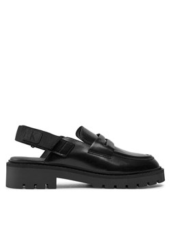 Calvin Klein Jeans Sandały Combat Sling Mule LTH Czarny ze sklepu MODIVO w kategorii Sandały damskie - zdjęcie 183725207