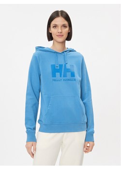 Helly Hansen Bluza Logo 33978 Niebieski Regular Fit ze sklepu MODIVO w kategorii Bluzy damskie - zdjęcie 183725337