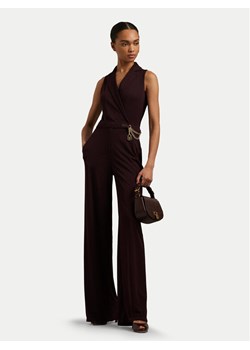 LAUREN RALPH LAUREN Kombinezon 200951343001 Bordowy Regular Fit ze sklepu MODIVO w kategorii Kombinezony damskie - zdjęcie 183725907