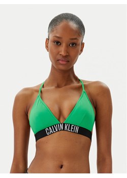 Calvin Klein Swimwear Góra od bikini KW0KW02854 Zielony ze sklepu MODIVO w kategorii Stroje kąpielowe - zdjęcie 183737158