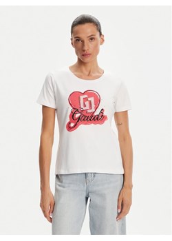 Gaudi T-Shirt 511BD64037 Biały Regular Fit ze sklepu MODIVO w kategorii Bluzki damskie - zdjęcie 183737166