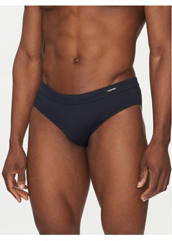 Calvin Klein Swimwear Kąpielówki KM0KM01113 Granatowy ze sklepu MODIVO w kategorii Kąpielówki - zdjęcie 183737205
