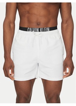 Calvin Klein Swimwear Szorty kąpielowe KM0KM01093 Biały Regular Fit ze sklepu MODIVO w kategorii Kąpielówki - zdjęcie 183737276