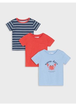 Sinsay - Koszulki 3 pack - niebieski ze sklepu Sinsay w kategorii Kaftaniki i bluzki - zdjęcie 183738857