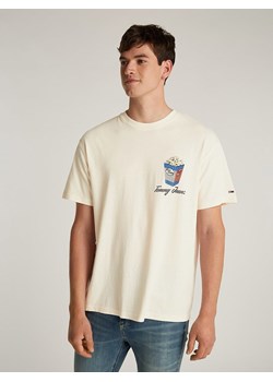 TOMMY JEANS Koszulka w kolorze kremowym ze sklepu Limango Polska w kategorii T-shirty męskie - zdjęcie 183739997