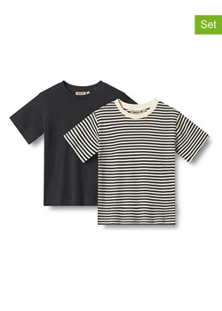 Wheat Koszulki (2 szt.) &quot;Fabian&quot; w kolorze czarno-beżowym ze sklepu Limango Polska w kategorii T-shirty chłopięce - zdjęcie 183740485