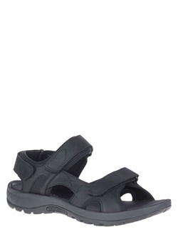 Merrell Skórzane sandały trekkingowe w kolorze czarnym ze sklepu Limango Polska w kategorii Sandały męskie - zdjęcie 183740629