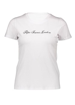 Pepe Jeans Koszulka w kolorze białym ze sklepu Limango Polska w kategorii Bluzki damskie - zdjęcie 183740995