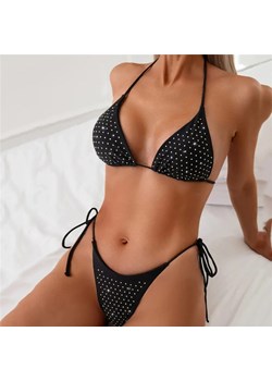 Bikini z diamencikami - CZARNY / S ze sklepu Valetta.pl w kategorii Stroje kąpielowe - zdjęcie 183742959