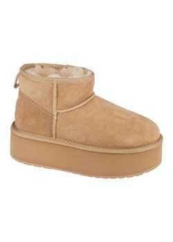Buty Emu Australia Stinger Micro Flatform W13082-SAND beżowy ze sklepu ButyModne.pl w kategorii Śniegowce damskie - zdjęcie 183748279