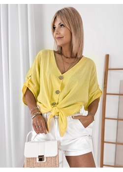 koszula juneska żółta one size ze sklepu UBRA w kategorii Koszule damskie - zdjęcie 183750146