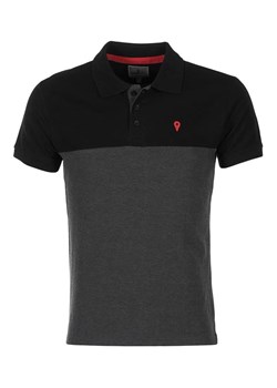 Peak Mountain Koszulka polo &quot;Caloste&quot; w kolorze antracytowo-czarnym ze sklepu Limango Polska w kategorii T-shirty męskie - zdjęcie 183750477