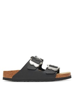 Klapki Birkenstock Arizona Flower Buckle Kids 1029844 D Czarny ze sklepu eobuwie.pl w kategorii Klapki dziecięce - zdjęcie 183750729