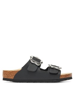 Klapki Birkenstock Arizona Flower Buckle Kids 1029844 S Czarny ze sklepu eobuwie.pl w kategorii Klapki dziecięce - zdjęcie 183750767