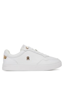 Tommy Hilfiger Sneakersy Essential Elevated Court Sneaker FW0FW08758 Biały ze sklepu MODIVO w kategorii Buty sportowe damskie - zdjęcie 183751457