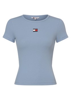 Tommy Jeans Koszulka damska Kobiety Bawełna jasnoniebieski jednolity ze sklepu vangraaf w kategorii Bluzki damskie - zdjęcie 183752988