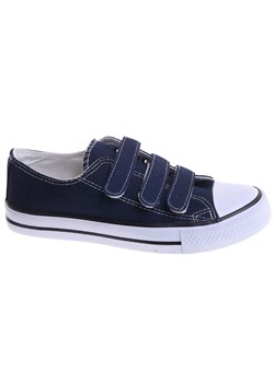 Trampki damskie granatowe na rzepy /F1-2 17786 GF285/ ze sklepu Pantofelek24.pl w kategorii Trampki damskie - zdjęcie 183754575