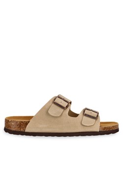 Klapki CRUZ Cosimo Leather CR252323 Beżowy ze sklepu eobuwie.pl w kategorii Klapki damskie - zdjęcie 183757046