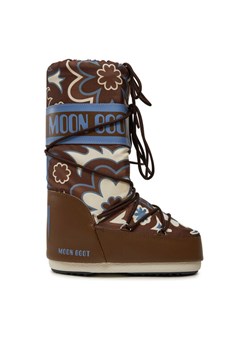 Śniegowce Moon Boot Mb Icon Flower 80D1402940 Brązowy ze sklepu eobuwie.pl w kategorii Śniegowce damskie - zdjęcie 183757059