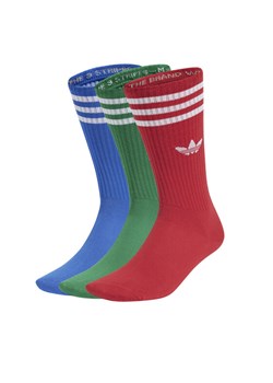 Zestaw 3 par wysokich skarpet unisex adidas High Crew JJ1985 Kolorowy ze sklepu eobuwie.pl w kategorii Skarpetki męskie - zdjęcie 183758255