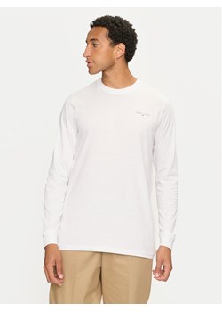 Tommy Jeans Longsleeve Linear DM0DM18551 Biały Slim Fit ze sklepu MODIVO w kategorii T-shirty męskie - zdjęcie 183759447