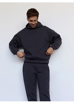 Reserved - Gładka bluza z kapturem - ciemnoszary ze sklepu Reserved w kategorii Bluzy męskie - zdjęcie 183759935