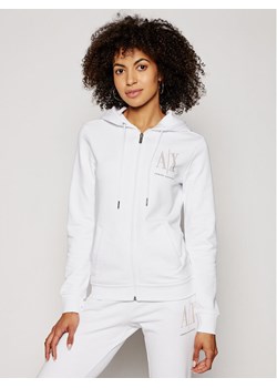 Armani Exchange Bluza 8NYM21 YJ68Z 1000 Biały Regular Fit ze sklepu MODIVO w kategorii Bluzy damskie - zdjęcie 183764907