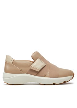 Clarks Sneakersy Tivoli Strap 26177813 Beżowy ze sklepu MODIVO w kategorii Buty sportowe damskie - zdjęcie 183764916