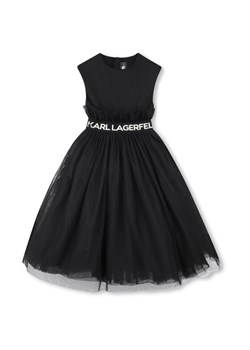 Karl Lagerfeld Kids Sukienka codzienna Z30467 S Czarny Regular Fit ze sklepu MODIVO w kategorii Sukienki dziewczęce - zdjęcie 183765167