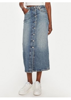 Tommy Hilfiger Spódnica jeansowa WW0WW42879 Niebieski Straight Fit ze sklepu MODIVO w kategorii Spódnice - zdjęcie 183765168