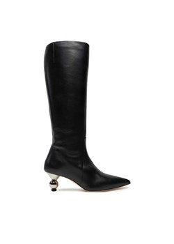 Weekend Max Mara Kozaki 2425796015600 Czarny ze sklepu MODIVO w kategorii Kozaki damskie - zdjęcie 183765236