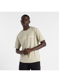 Koszulka męska New Balance MT51506OVN – beżowa ze sklepu New Balance Poland w kategorii T-shirty męskie - zdjęcie 183767028