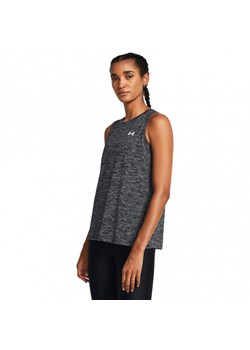 Damski top treningowy Under Armour Tech Tank Twist - szary ze sklepu Sportstylestory.com w kategorii Bluzki damskie - zdjęcie 183768575