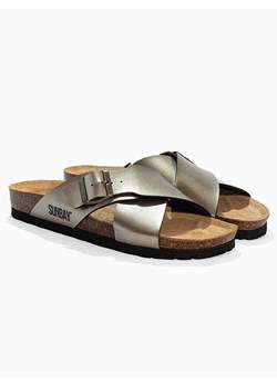 Sunbay Klapki &quot;Iris&quot; w kolorze złotym ze sklepu Limango Polska w kategorii Klapki damskie - zdjęcie 183770675