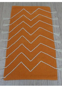 AM Design Bawełniany dywan w kolorze pomarańczowym - 80 x 50 cm ze sklepu Limango Polska w kategorii Dywany - zdjęcie 183770699
