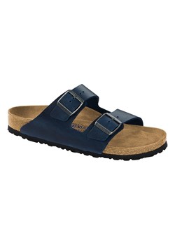 Birkenstock Skórzane klapki &quot;Arizona&quot; w kolorze granatowym ze sklepu Limango Polska w kategorii Klapki damskie - zdjęcie 183772476