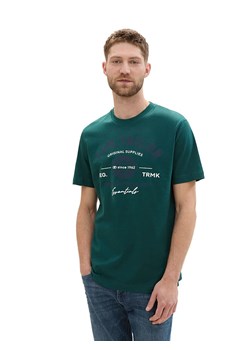 Tom Tailor Koszulka w kolorze zielonym ze sklepu Limango Polska w kategorii T-shirty męskie - zdjęcie 183773615