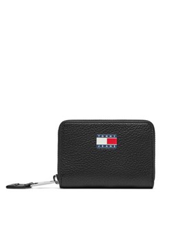 Mały Portfel Damski Tommy Jeans Tjw Must Small Za AW0AW17642 Czarny ze sklepu eobuwie.pl w kategorii Portfele damskie - zdjęcie 183775268